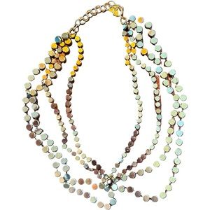 Anthropologie layered sequin necklace.